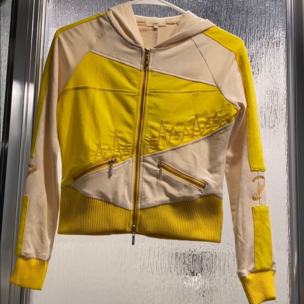 Yellow Zip up Hoodie